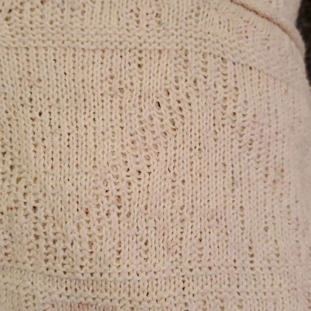 ANTHROPOLOGIE Moth Cotton Knit Fringe Trim Sweater
